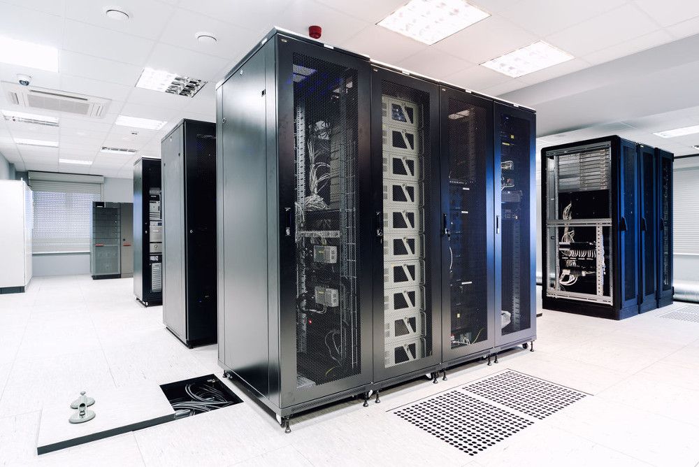 Air-conditioned Clima server rooms